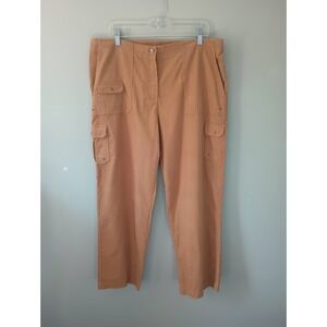 Lauren Ralph Lauren Women's Size 16 Cargo Corduroy Pants Pockets‎ Straight Leg